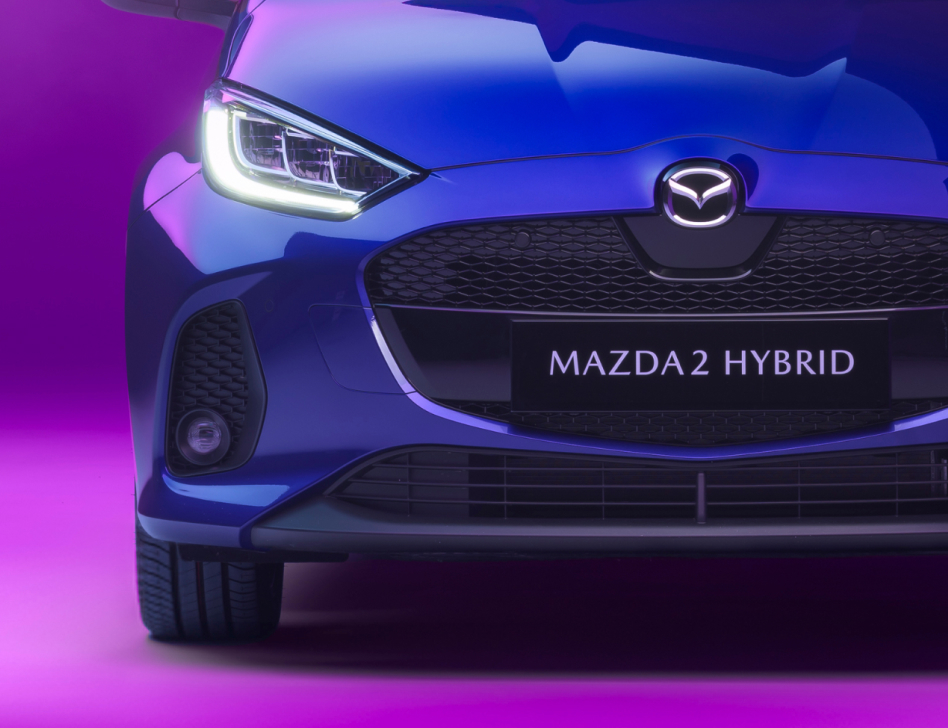 Front grille of the Mazda2 Hybrid