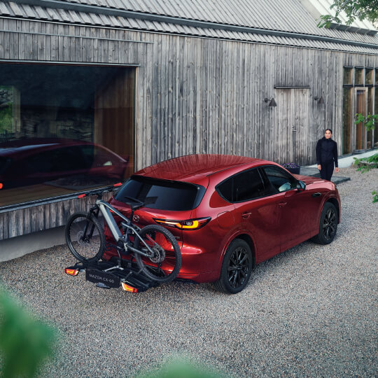 CX-60 reversing with bike rack