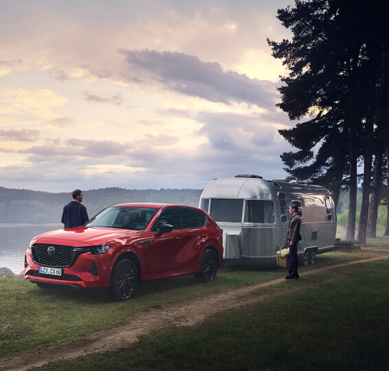 CX-60 towing a caravan