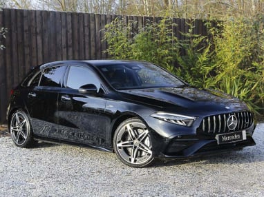 Front Angled view of Mercedes-Benz A-Class A35 4Matic Premium 5dr Auto