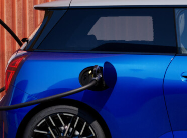 Close up of MINI Cooper charging