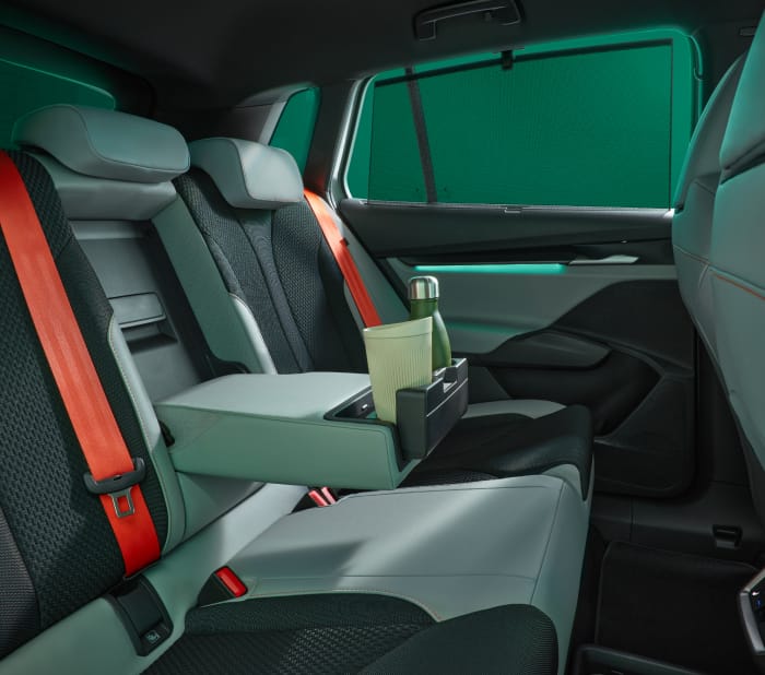 Upholstery and interior of Škoda Elroq Sportline