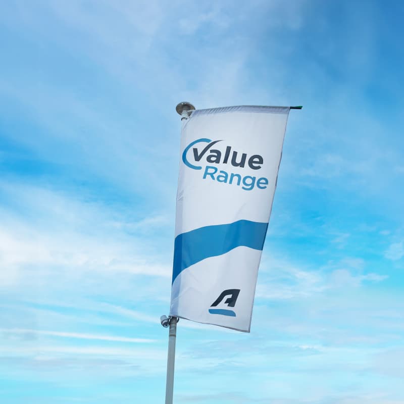Value Range flag at Arnold Clark branch