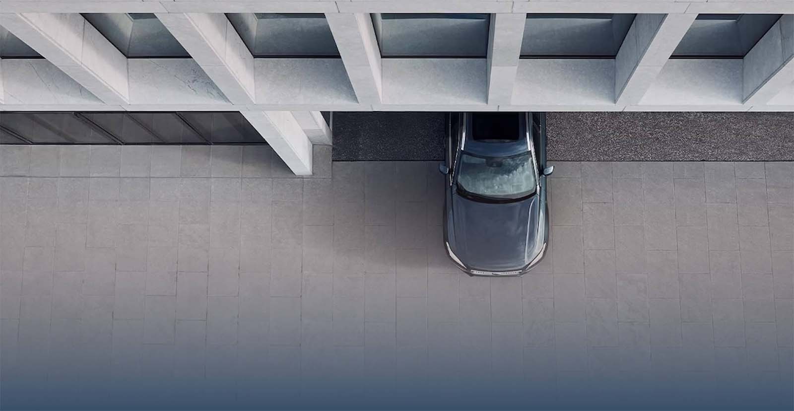 Sky view of Volvo XC90